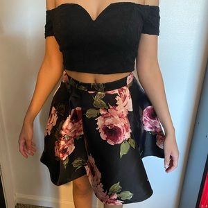 Two piece homecoming dress
